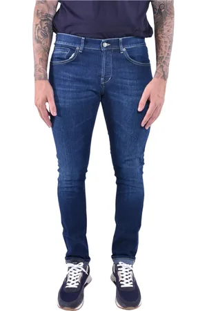 Dondup Jeans, Heren, Blauw, W33, Katoen, George Five-Pocket Skinny Fit Jeans