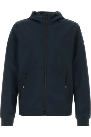 Woolrich Sweatshirts & Hoodies, Heren, Blauw, M, Polyester, Navy Stretch Polyester Jacket