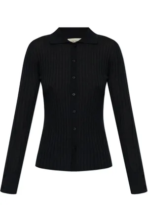Lisa Yang Truien, Dames, Blauw, S, Leer, Aria Cardigan