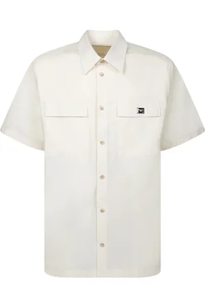 Dolce & Gabbana Overhemden, Heren, Wit, 2Xl, Katoen, Elegante Crème Korte Mouw Shirt