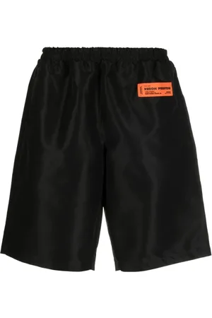 Heron Preston Korte broeken, Heren, Zwart, S, Nylon, Casual Nylon Shorts