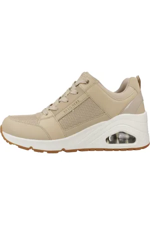 Skechers Schoenen, Dames, Bruin, 38 EU, Uno Wedge Sneakers