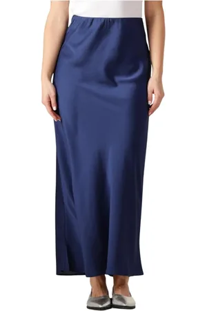 Bruuns Bazaar Rokken, Dames, Blauw, L, Polyester, Maxi Rok Bbjoanelle