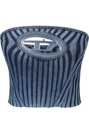 Diesel Tops, Dames, Blauw, M, Katoen, M-Clarksville Tube Top
