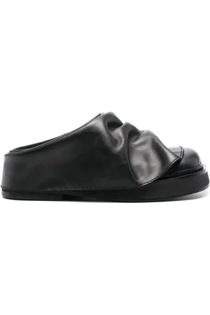 The Attico Schoenen, Dames, Zwart, 36 EU, Leer, Square Toe Mules
