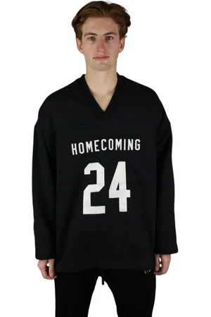 FEAR OF GOD Sweatshirts & Hoodies, Heren, Zwart, XL, Katoen, Heavy Fleece Hockey Jersey