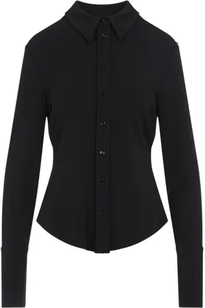 Sportmax Blouses & Shirts, Dames, Zwart, M, Elegante Candido Shirt
