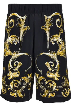 VERSACE Korte broeken, Heren, Zwart, XS, Shorts Zwart