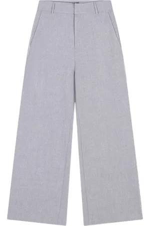 Alix the label Broeken, Dames, Grijs, L, Foil Stripe Pants