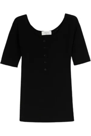 Sportmax Tops, Dames, Zwart, L, Zwart en Grijs Top