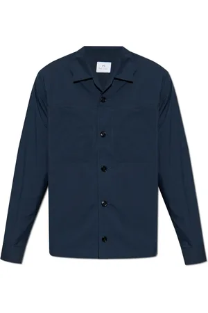 Paul Smith Jassen, Heren, Blauw, M, Katoen, Jas met zakken