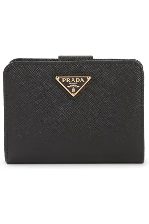 Prada Accessoires, Dames, Zwart, ONE Size, Leer, Zwarte Accessoires Portemonnees Stijlvolle Moderne Vrouwen