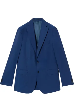 Brooks Brothers Jassen, Heren, Blauw, XL, Wol, Virgin Wool Blazer