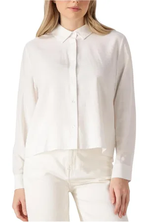Modstrom Blouses & Shirts, Dames, Wit, L, Veelzijdige Stijlvolle Blouse voor Vrouwen