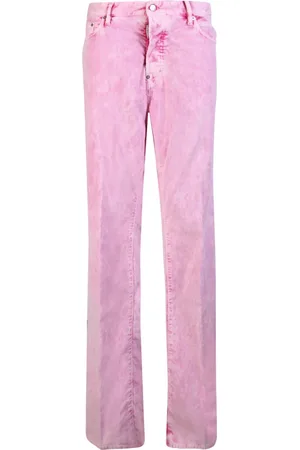 Dsquared2 Jeans, Heren, Roze, M, Katoen, Velvet Corduroy Jeans