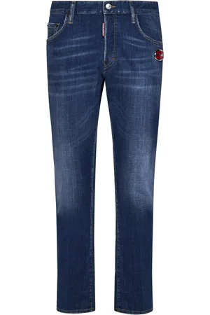 Dsquared2 Jeans, Heren, Blauw, S, Katoen, Skater Jeans