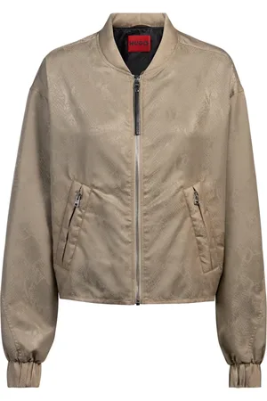 HUGO BOSS Jassen, Heren, , M, Python Jacquard Bomberjack Statement Stuk