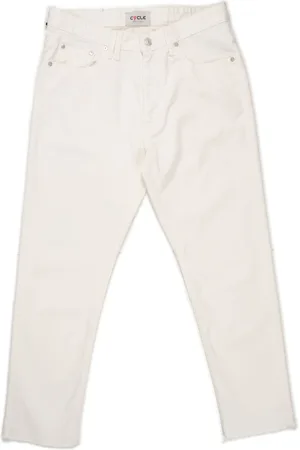 Cycle Jeans, Heren, Wit, W35, Denim, Lucky Carrot Bull Denim Jeans