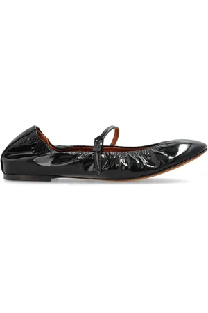 Lanvin Schoenen, Dames, Zwart, 36 EU, Leer, Ballerina`s Mary Jane