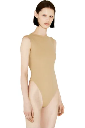 Entire Studios Tops, Dames, , S, Nylon, Stretch Weave Mouwloze Bodysuit