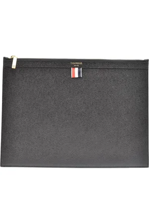 Thom Browne Accessoires, Heren, Grijs, ONE Size, Portefeuilles en kaarthouders