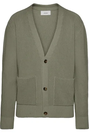 LARDINI Truien, Heren, Groen, S, Katoen, Maglia Cardigan
