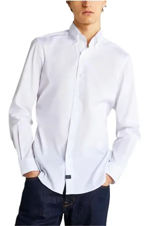 FAY Overhemden, Heren, Wit, 3Xl, Katoen, Katoenen overhemd