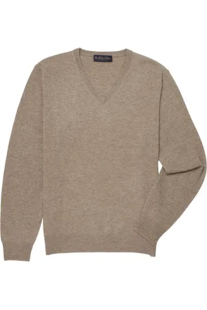Brooks Brothers Truien, Heren, , S, Wol, Wollen en Kasjmier V-hals Trui