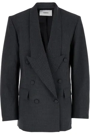 COPERNI Jassen, Dames, Grijs, S, Wol, Double-Breasted Tailored Jacket
