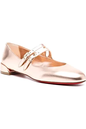 Christian Louboutin Schoenen, Dames, Roze, 36 EU, Leer, Ballerina`s
