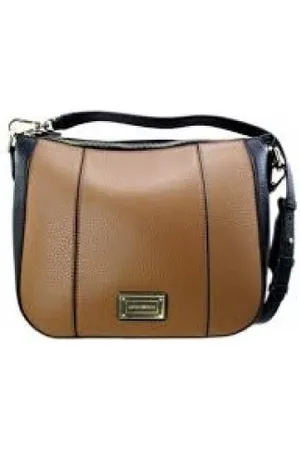 Emporio Armani Tassen, Dames, Zwart, ONE Size, Schoudertas met textuur en verstelbare riem