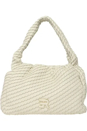 ERMANNO SCERVINO Tassen, Dames, Wit, ONE Size, Leer, Kleine Hobo Teagan Tas