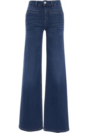 Liu Jo Jeans, Dames, Blauw, W32, Katoen, Wijde flared jeans