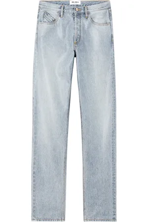 The Attico Jeans, Dames, Blauw, W28, Katoen, Sky Lange Broek