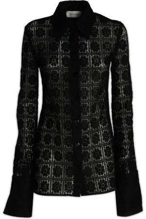 Sportmax Blouses & Shirts, Dames, Zwart, S, Sava Shirt