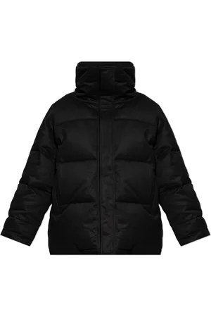 Vetements Jassen, Heren, Zwart, M, Katoen, Jas met zakken