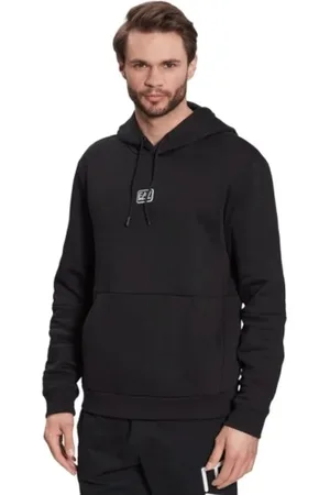 EA7 Sweatshirts & Hoodies, Heren, Zwart, M, Katoen, Hoodie