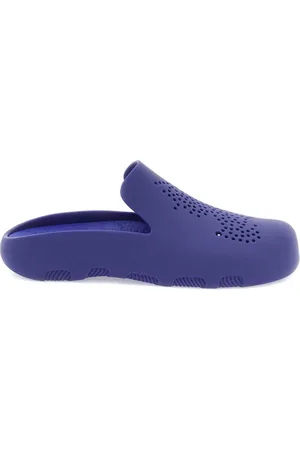 Burberry Schoenen, Heren, Blauw, 41 EU, Stingray Clogs met Equestrian Knight Design