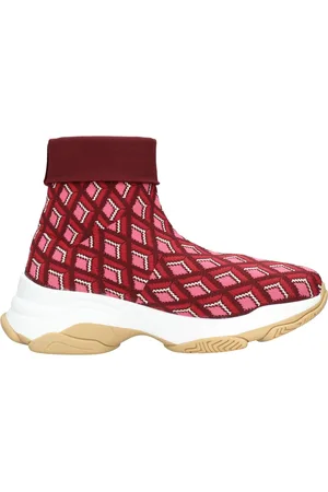 Maliparmi Schoenen, Dames, Rood, 40 EU, Vegan Base Elastic Sneakers