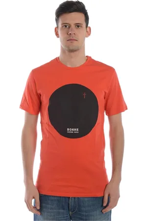 D.A. Daniele Alessandrini Tops, Heren, Oranje, S, Katoen, Sweatshirts