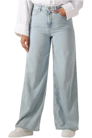 Lee Jeans, Dames, Blauw, W29, Katoen, Stella A Line Wide Jeans