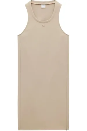 Courrèges Kleedjes, Dames, , M, Polyester, Holistic Twill Midi Jurk