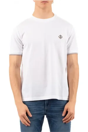 HERNO Tops, Heren, Wit, S, Stijlvolle Gebreide Top