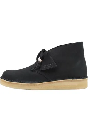 Clarks Schoenen, Dames, Zwart, 38 EU, Leer, Desert Coal Enkellaarsjes