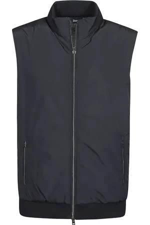 HERNO Jassen, Heren, Blauw, L, Gewatteerd Puffer Vest