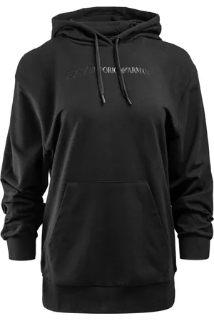 EA7 Sweatshirts & Hoodies, Dames, Zwart, XL, Zwarte Hoodie