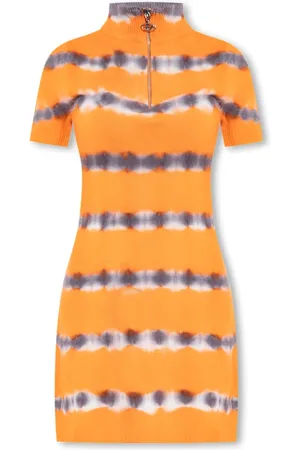 Diesel Kleedjes, Dames, Oranje, M, Wol, M-Zafora Jurk