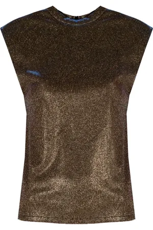 Liu Jo Blouses & Shirts, Dames, Geel, M, Leer, Elegante Getailleerde Top