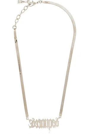 Dsquared2 Accessoires, Heren, Grijs, ONE Size, Herringbone-ketting