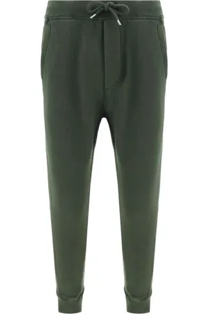 Dsquared2 Broeken, Heren, Groen, S, Katoen, Joggingbroek met Pluche Binnenkant